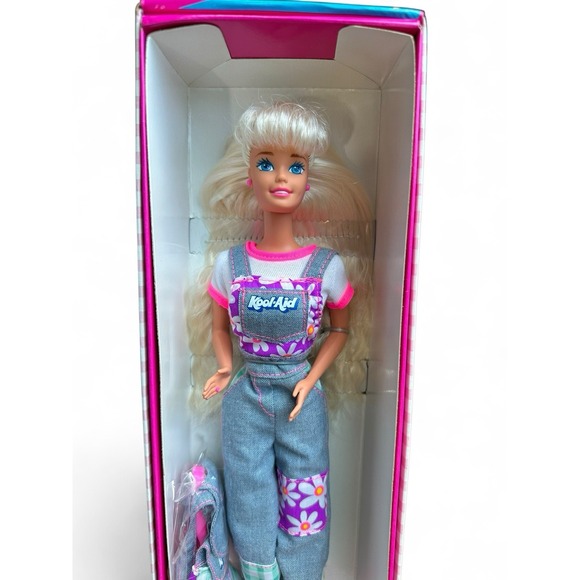 Mattel Other - 1995 Kool-Aid Barbie Blonde Fashion Doll Wacky Warehouse Vintage Toy Mattel